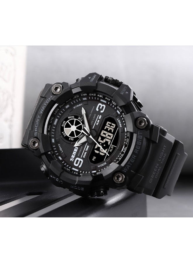 نيوترل ساعة رياضية خارجية مقاومة للماء SK-18 أنيقة وعصرية، مزودة بوظائف المؤقت والمنبه وساعة التوقيت والوظائف المضيئة. للجنسين (أسود). - Image 3